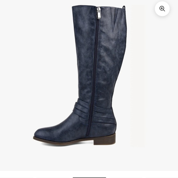 NWOT Journee Collection Navy riding boots - Picture 2 of 7